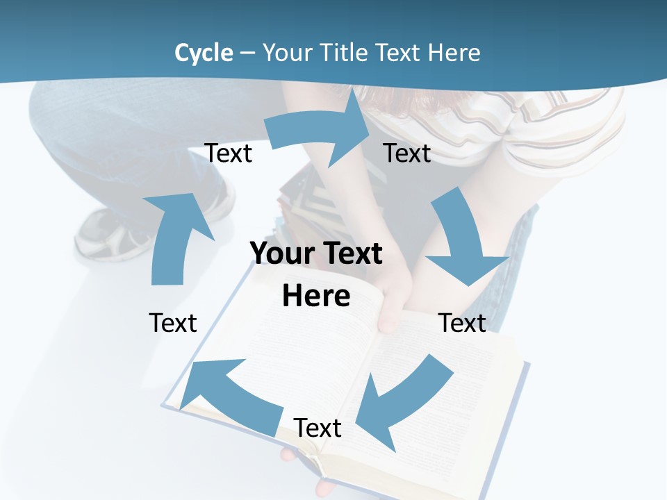 Reading Exam Textbook PowerPoint Template