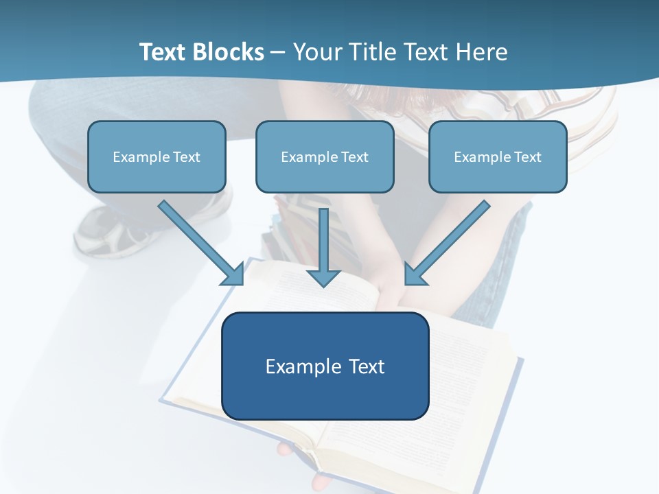 Reading Exam Textbook PowerPoint Template