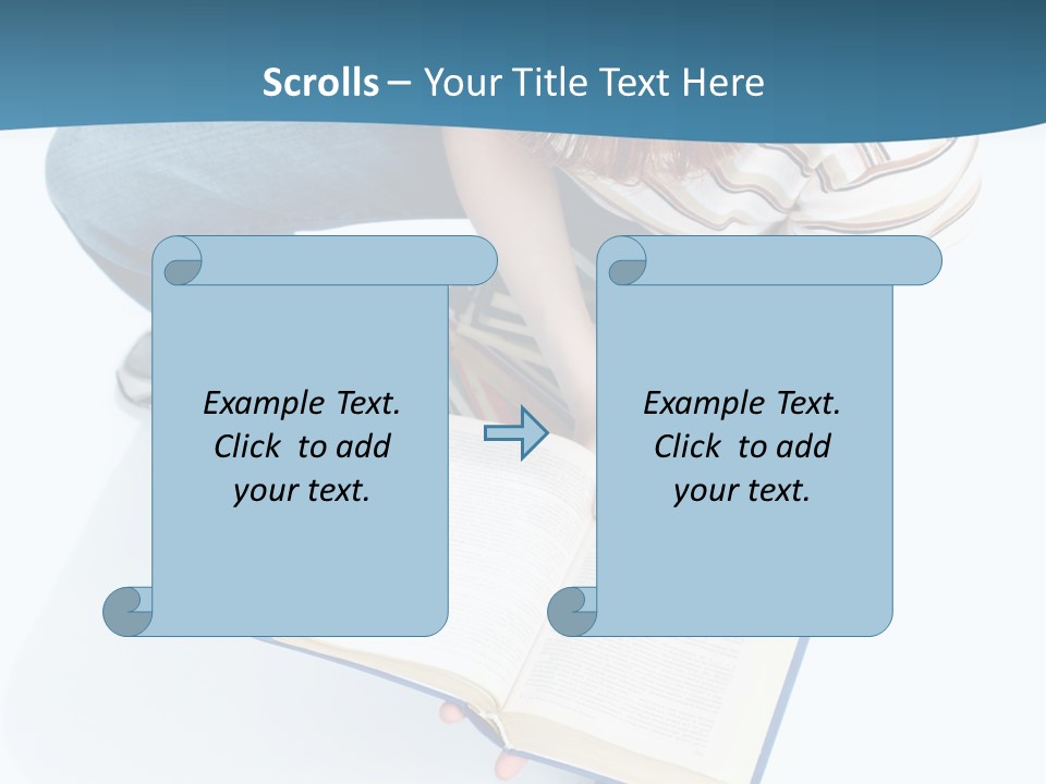 Reading Exam Textbook PowerPoint Template