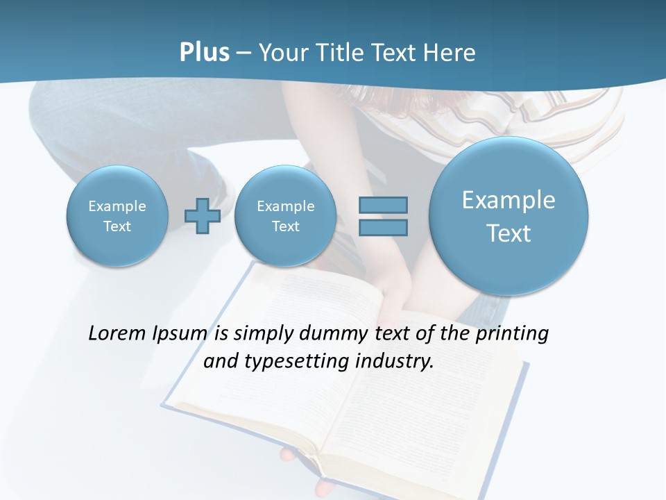 Reading Exam Textbook PowerPoint Template