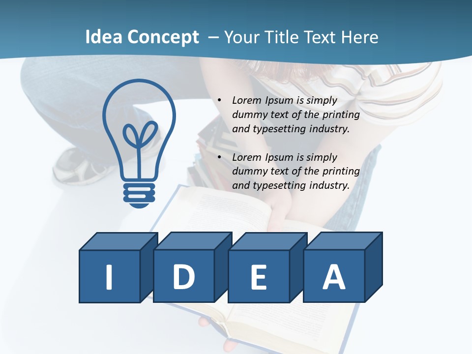 Reading Exam Textbook PowerPoint Template