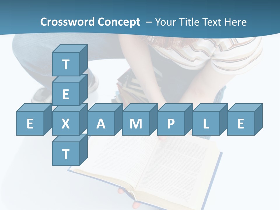 Reading Exam Textbook PowerPoint Template