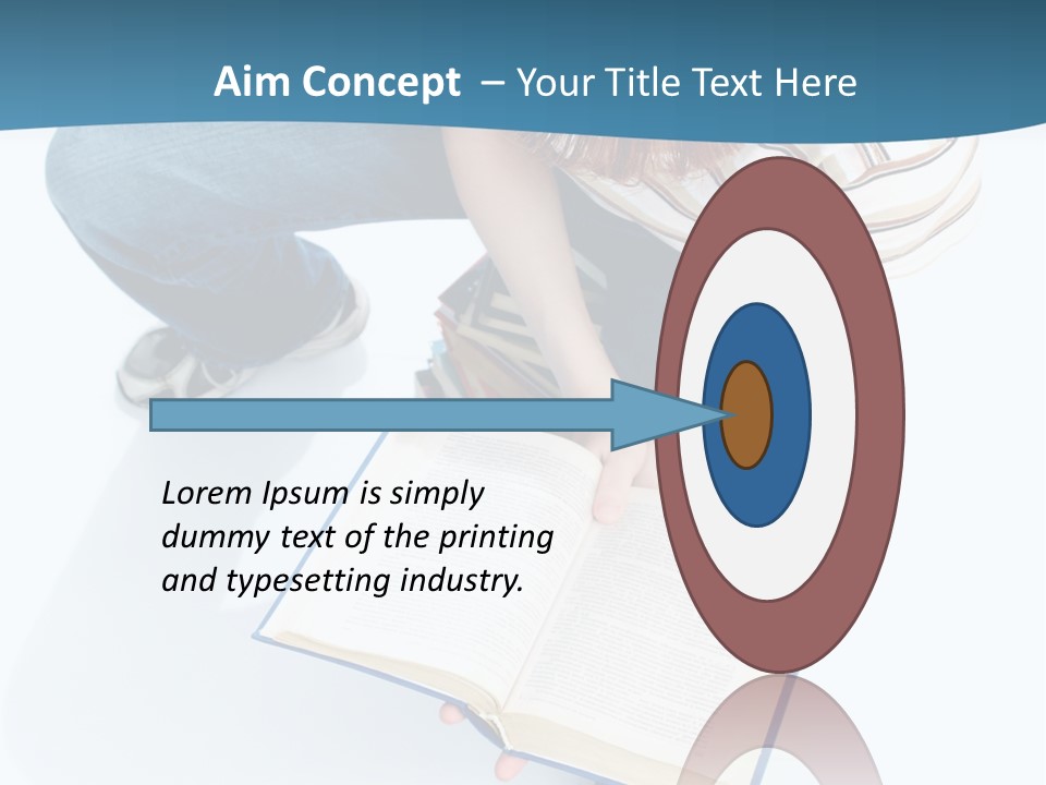 Reading Exam Textbook PowerPoint Template