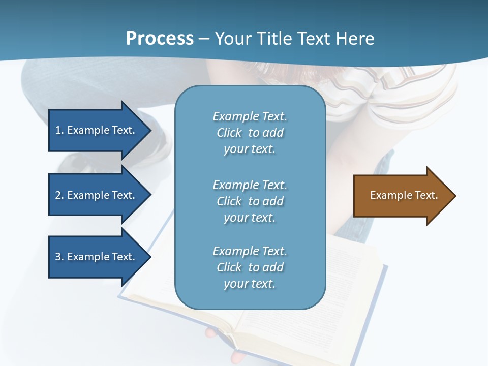 Reading Exam Textbook PowerPoint Template