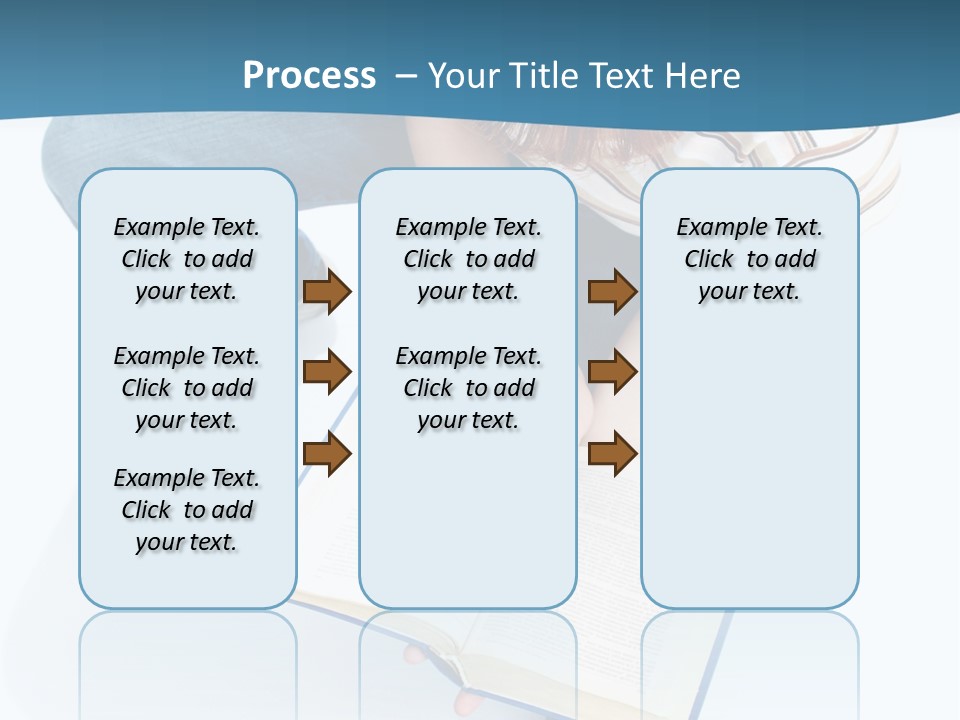Reading Exam Textbook PowerPoint Template