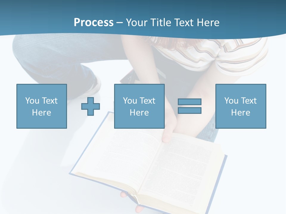 Reading Exam Textbook PowerPoint Template