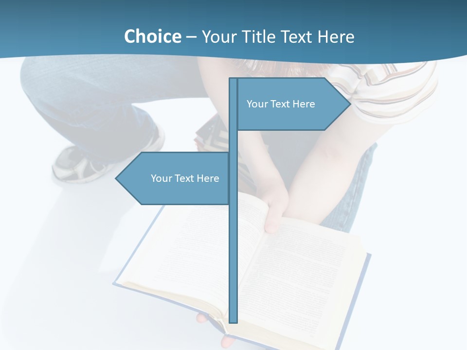 Reading Exam Textbook PowerPoint Template