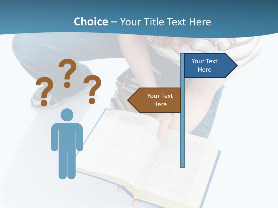 Reading Exam Textbook PowerPoint Template