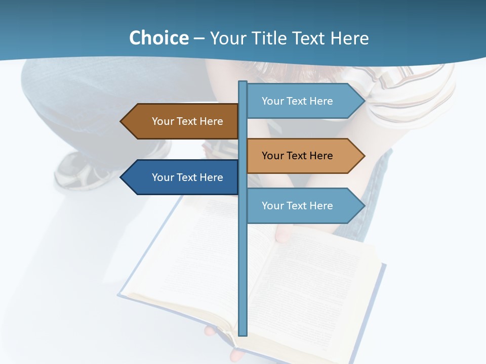 Reading Exam Textbook PowerPoint Template