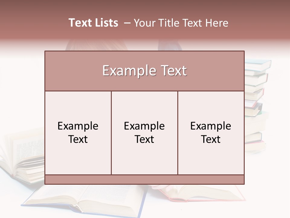 Over Girl Red PowerPoint Template