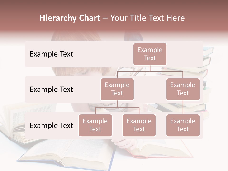 Over Girl Red PowerPoint Template