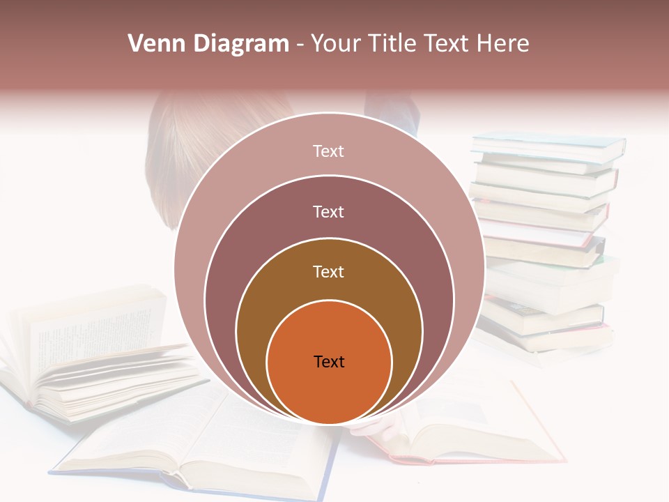 Over Girl Red PowerPoint Template