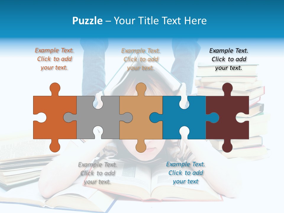 Red Haired Key Red PowerPoint Template