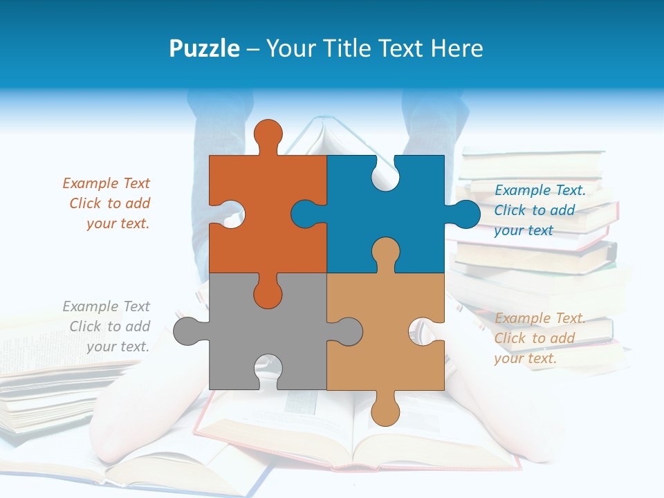 Red Haired Key Red PowerPoint Template