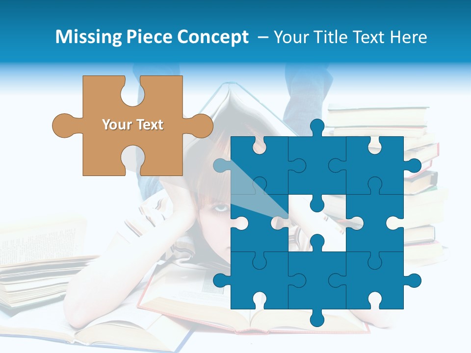 Red Haired Key Red PowerPoint Template