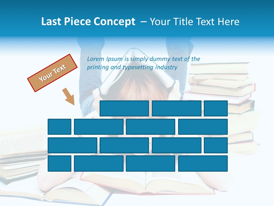 Red Haired Key Red PowerPoint Template