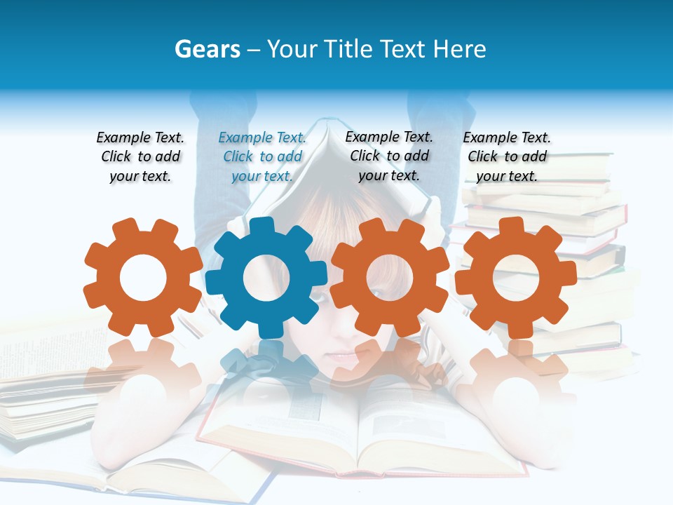 Red Haired Key Red PowerPoint Template