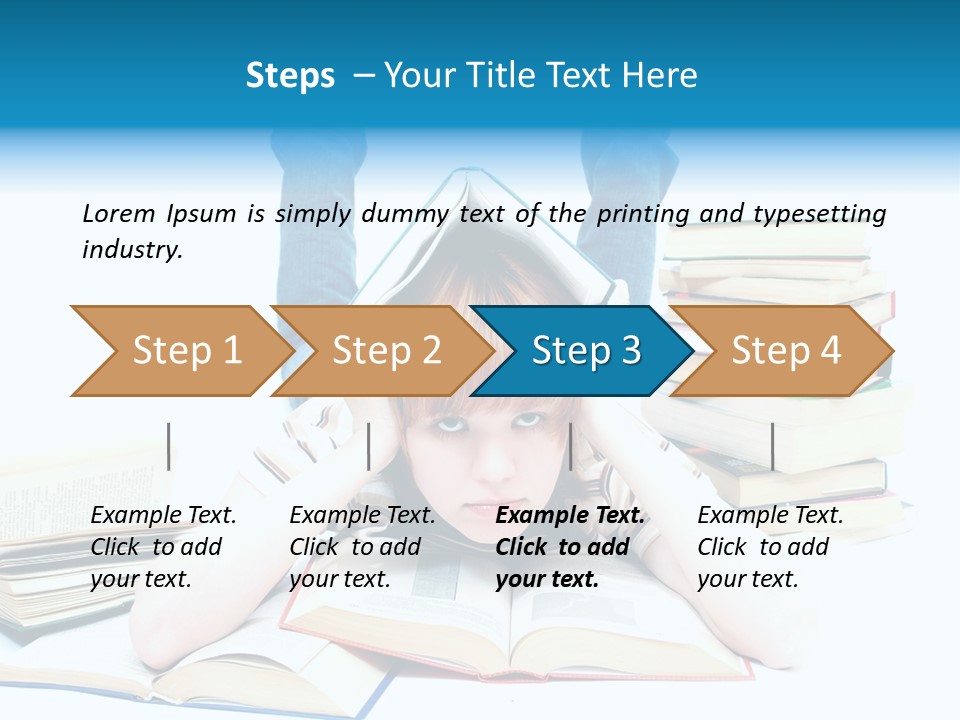 Red Haired Key Red PowerPoint Template