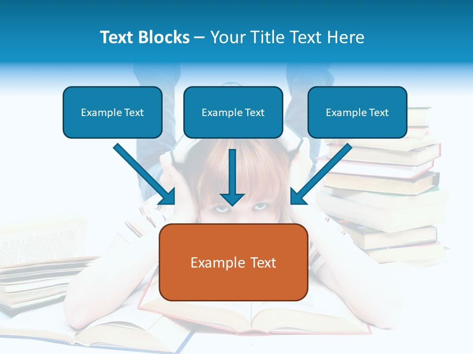 Red Haired Key Red PowerPoint Template