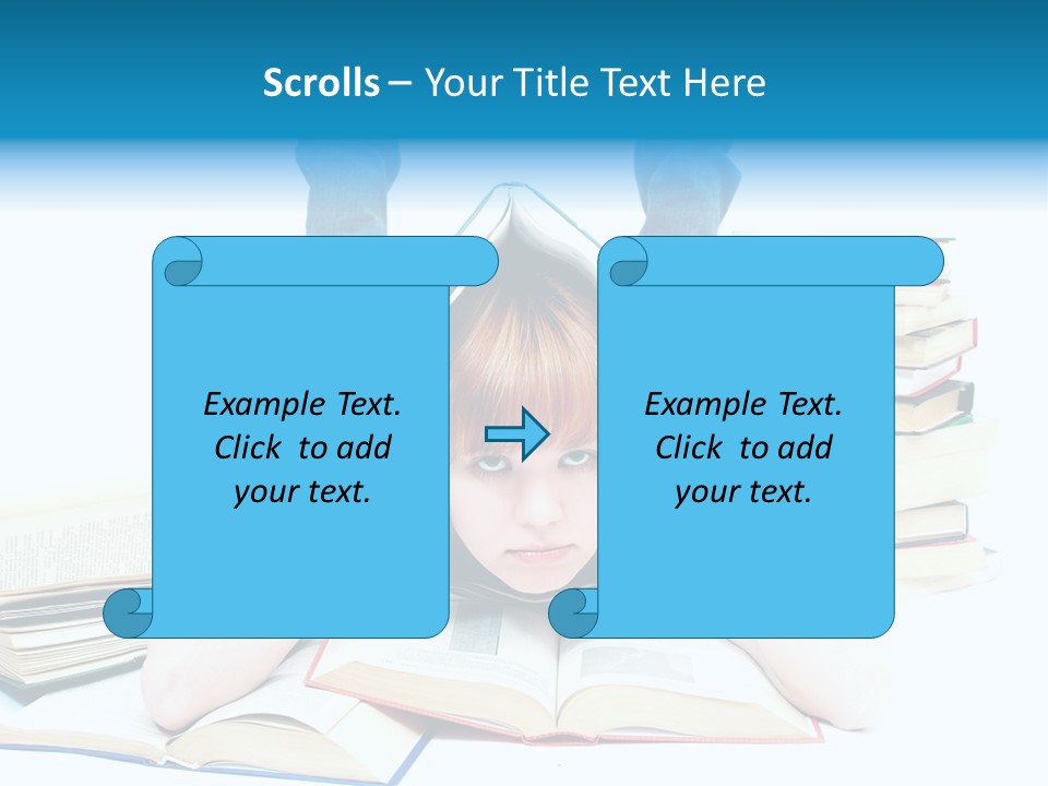 Red Haired Key Red PowerPoint Template