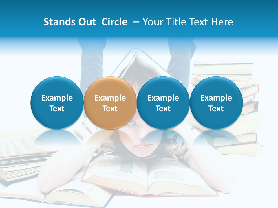 Red Haired Key Red PowerPoint Template