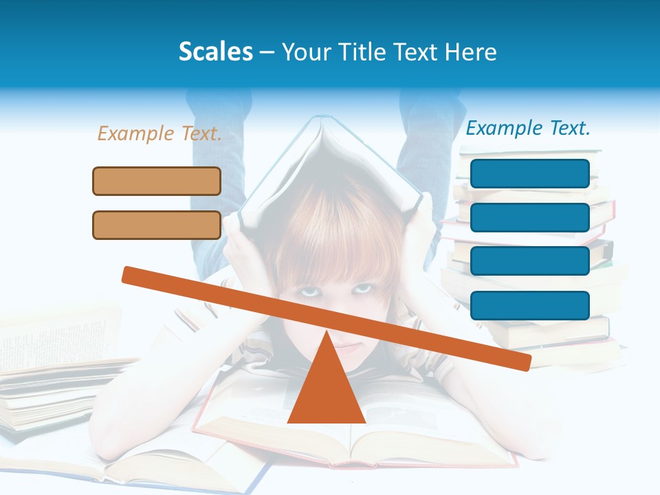 Red Haired Key Red PowerPoint Template