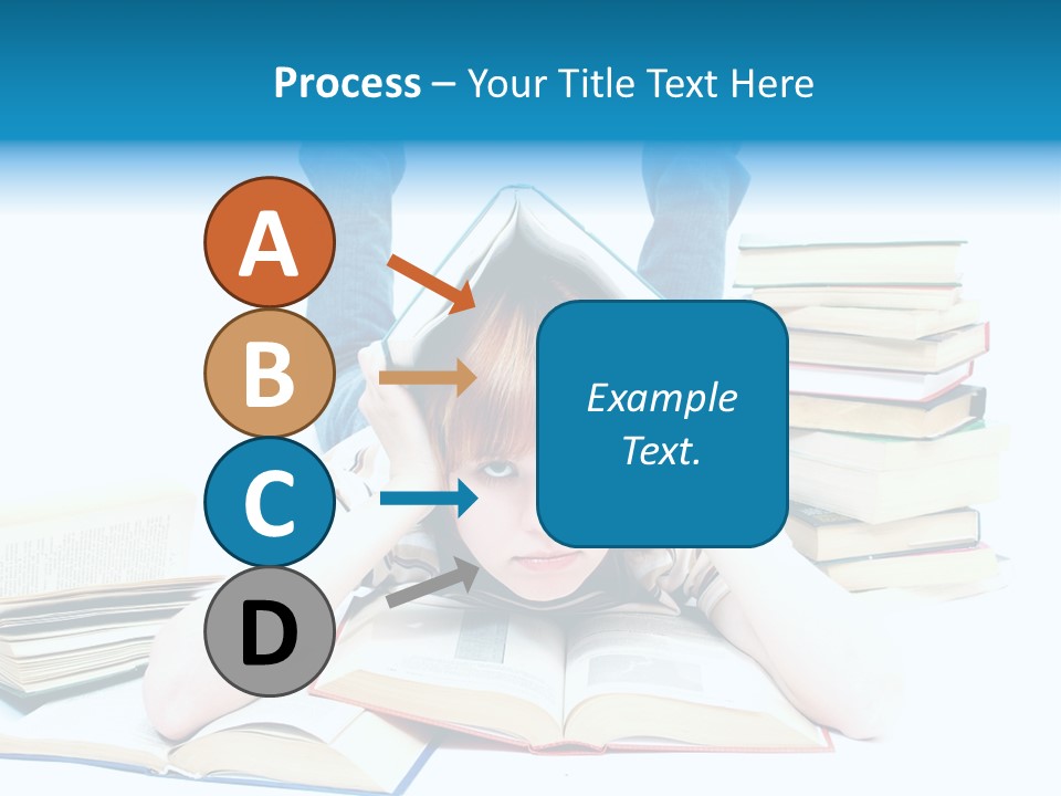 Red Haired Key Red PowerPoint Template