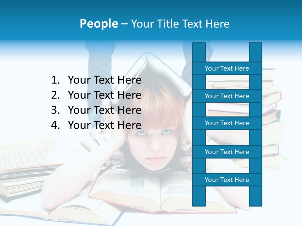 Red Haired Key Red PowerPoint Template