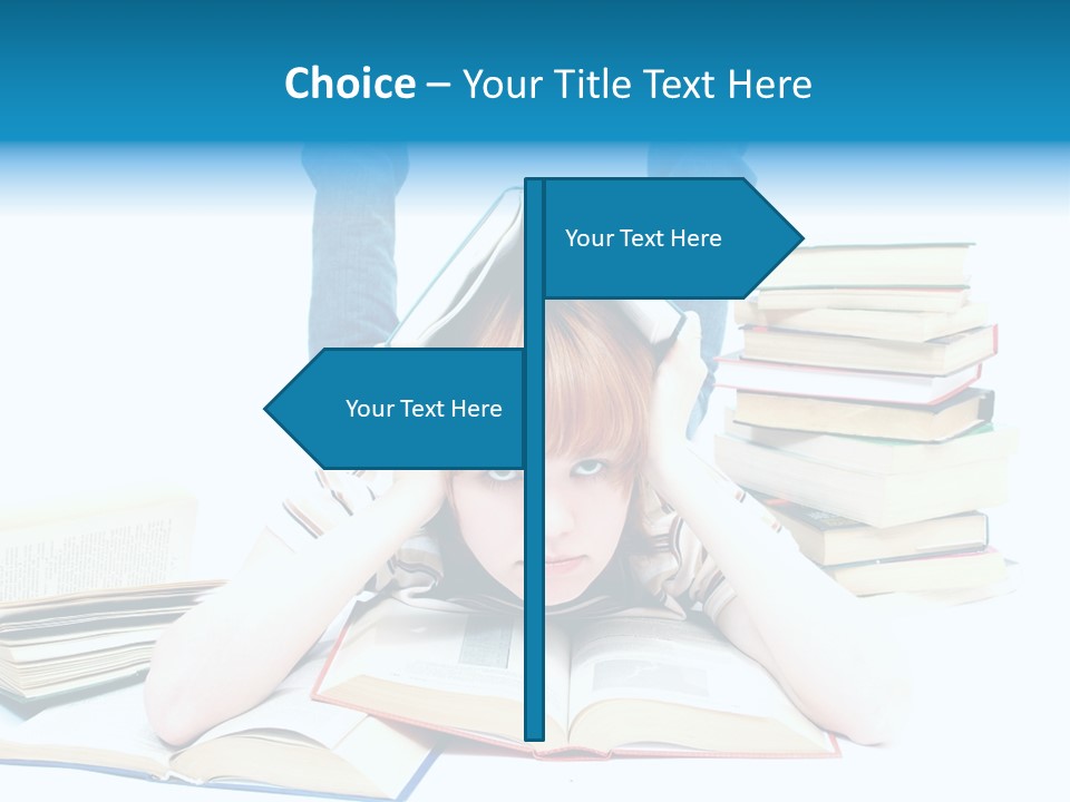 Red Haired Key Red PowerPoint Template