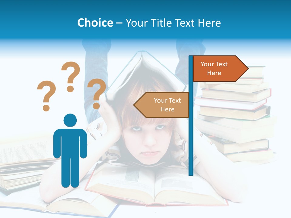 Red Haired Key Red PowerPoint Template