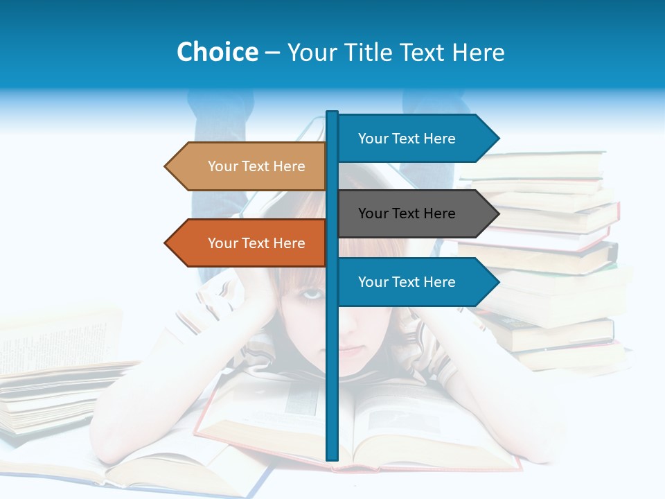 Red Haired Key Red PowerPoint Template