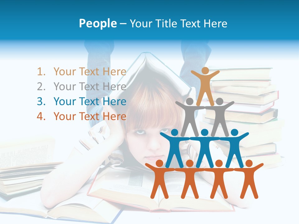 Red Haired Key Red PowerPoint Template