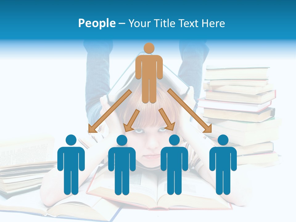 Red Haired Key Red PowerPoint Template