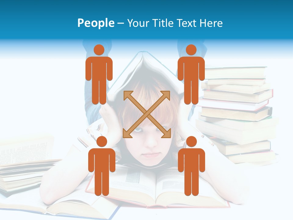 Red Haired Key Red PowerPoint Template