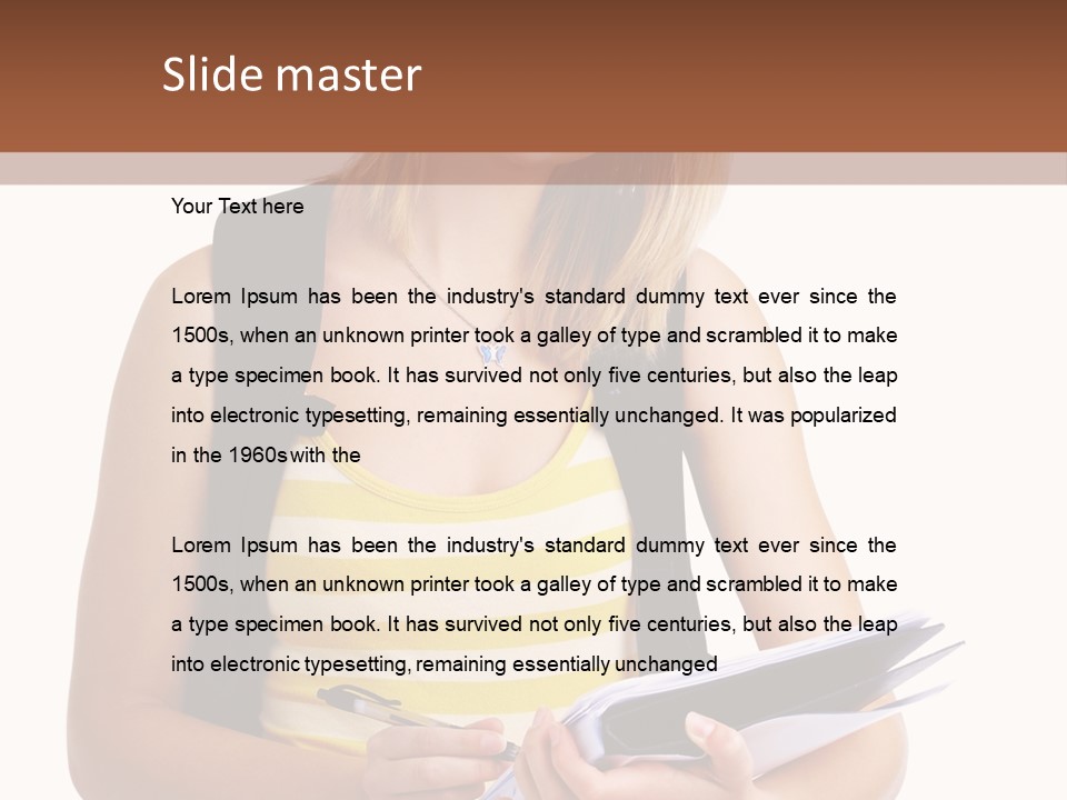 Attractive Isolated White PowerPoint Template