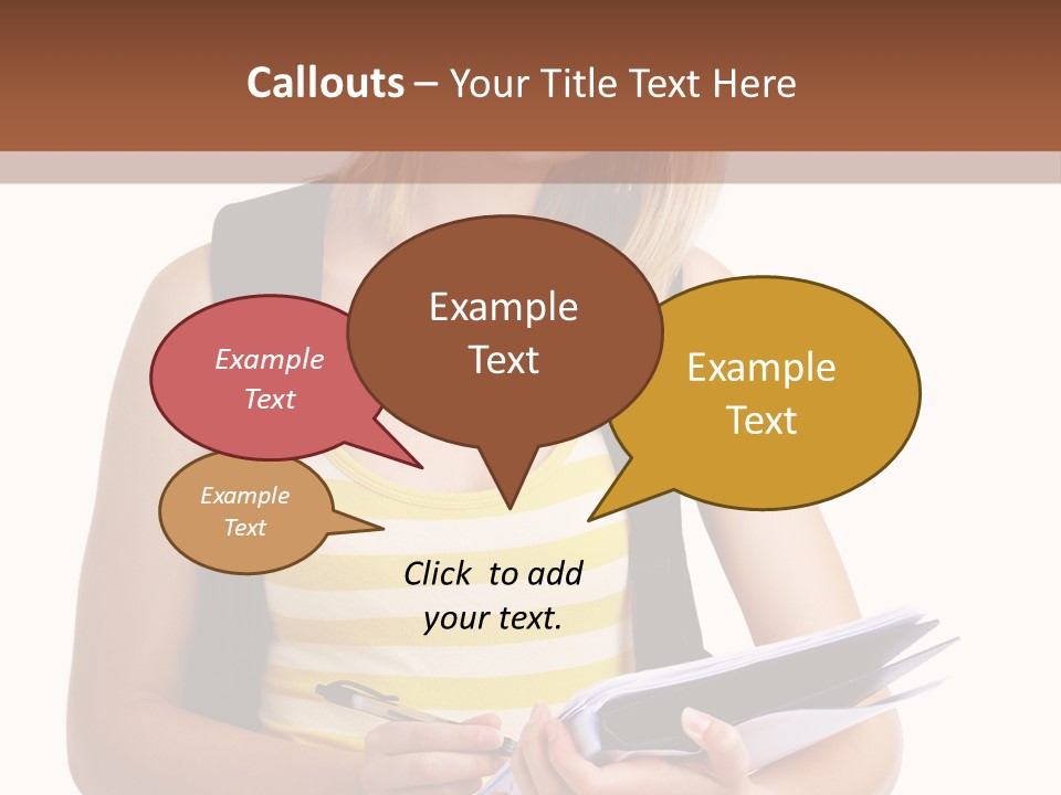 Attractive Isolated White PowerPoint Template