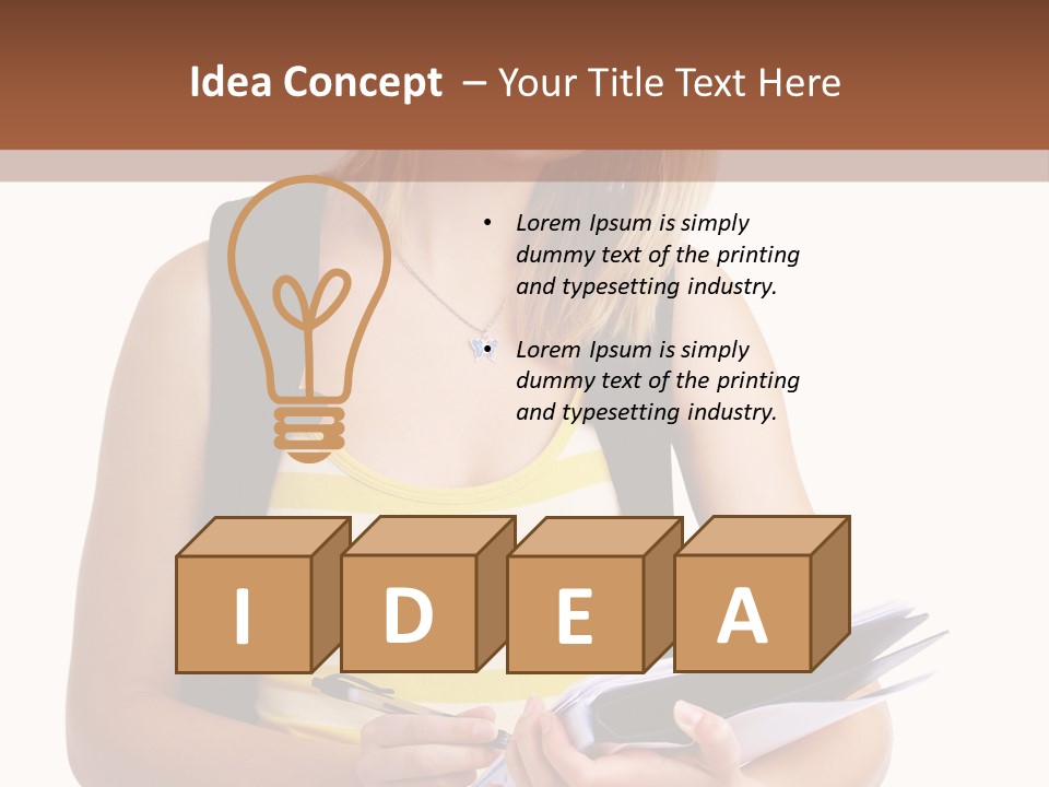 Attractive Isolated White PowerPoint Template