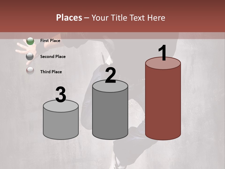 Breakdance Music Pose PowerPoint Template