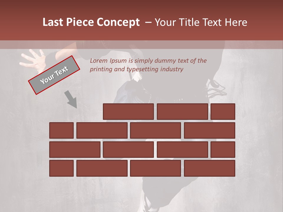 Breakdance Music Pose PowerPoint Template