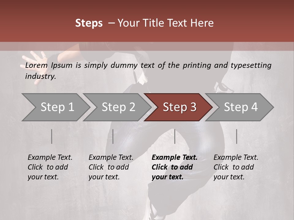 Breakdance Music Pose PowerPoint Template