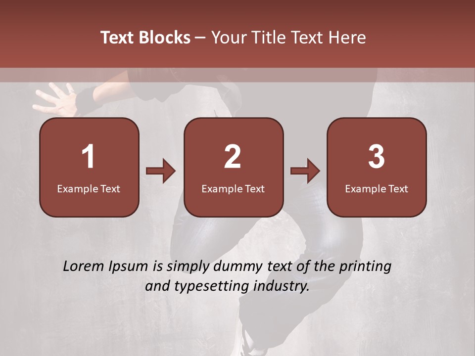 Breakdance Music Pose PowerPoint Template