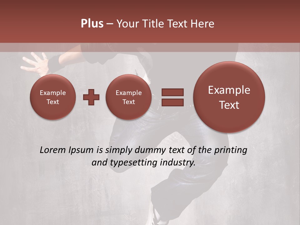 Breakdance Music Pose PowerPoint Template