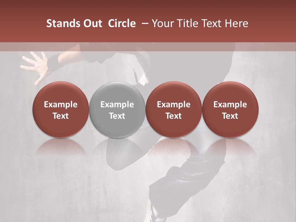 Breakdance Music Pose PowerPoint Template