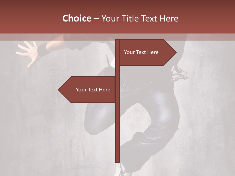 Breakdance Music Pose PowerPoint Template