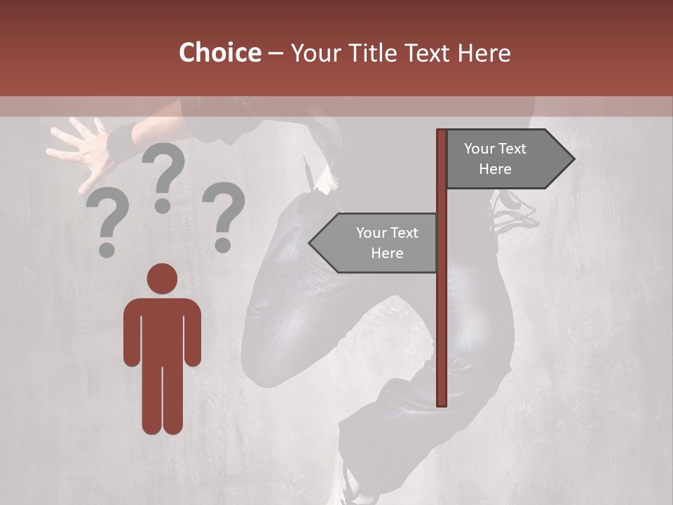 Breakdance Music Pose PowerPoint Template