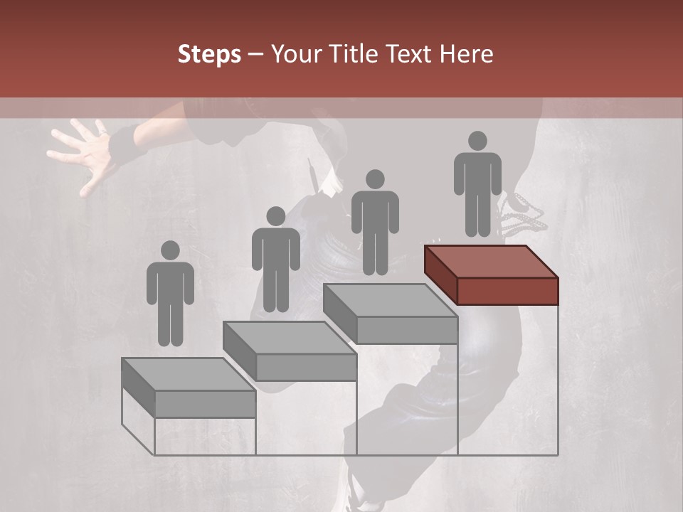 Breakdance Music Pose PowerPoint Template