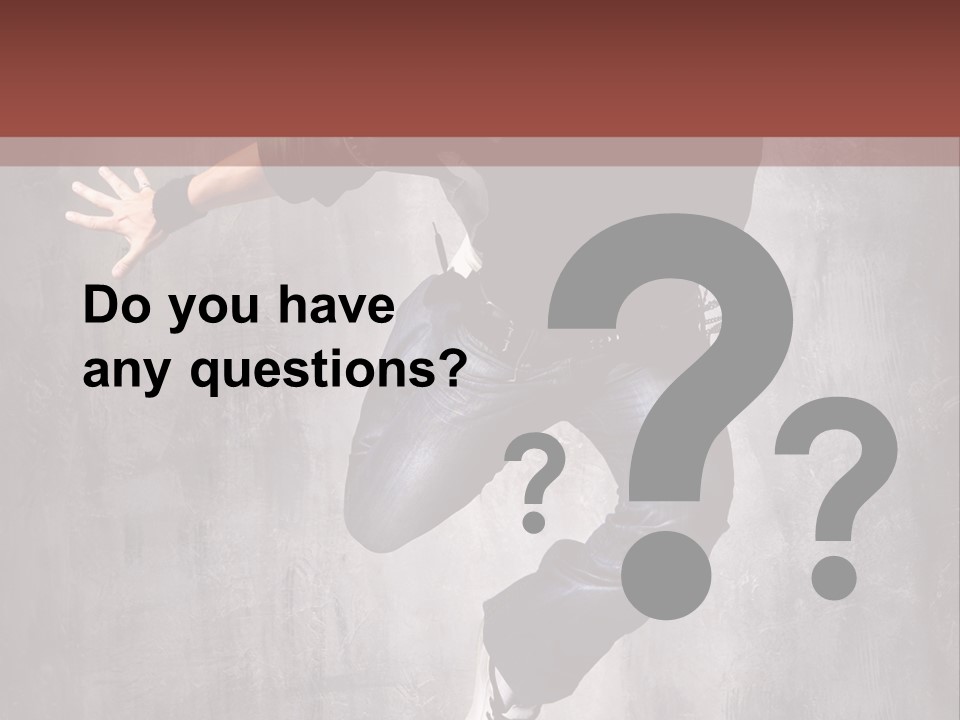Breakdance Music Pose PowerPoint Template