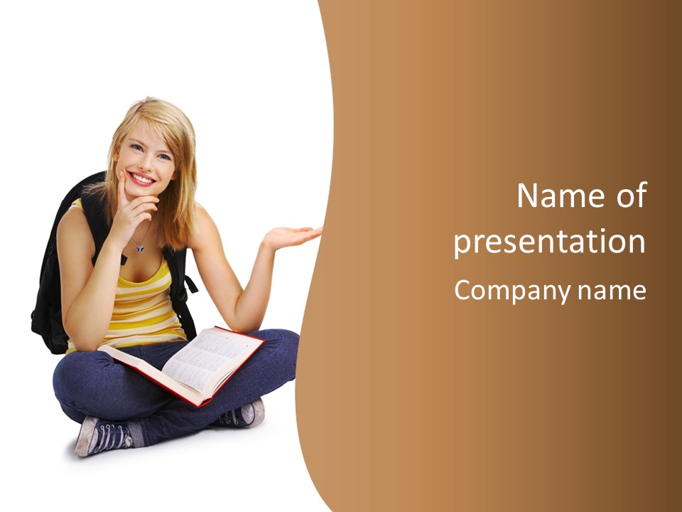 Home Teenager Study PowerPoint Template