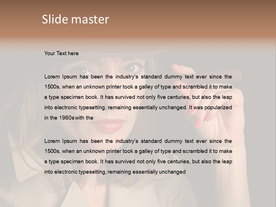 Agent Playing Fantasize PowerPoint Template