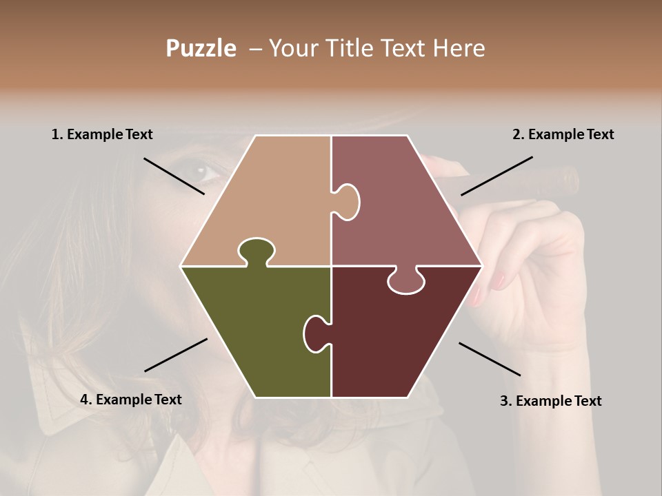 Agent Playing Fantasize PowerPoint Template
